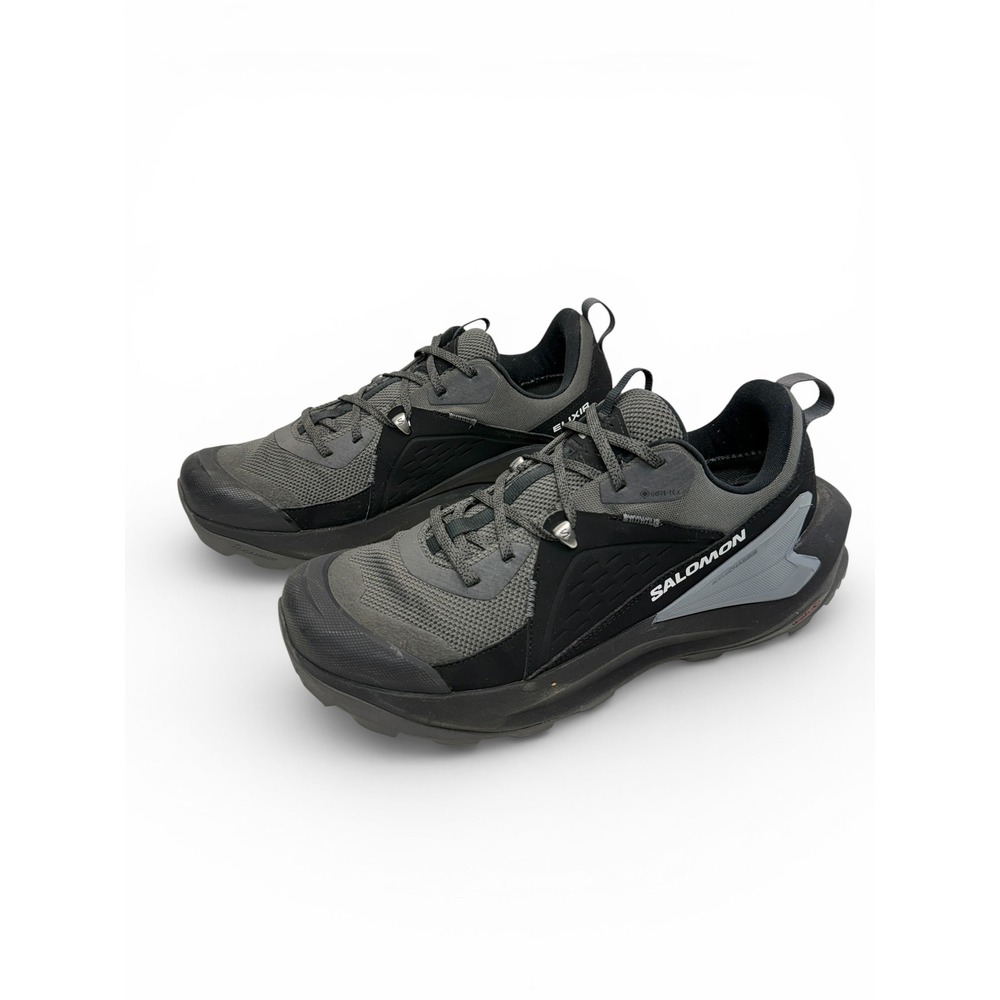 Salomon Elixir GTX Low Hiking Trail Shoes Men Size 11 Black Gore Tex Waterproof